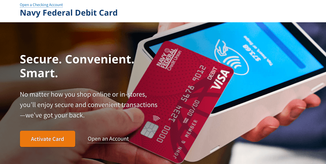 navy federal debit card image